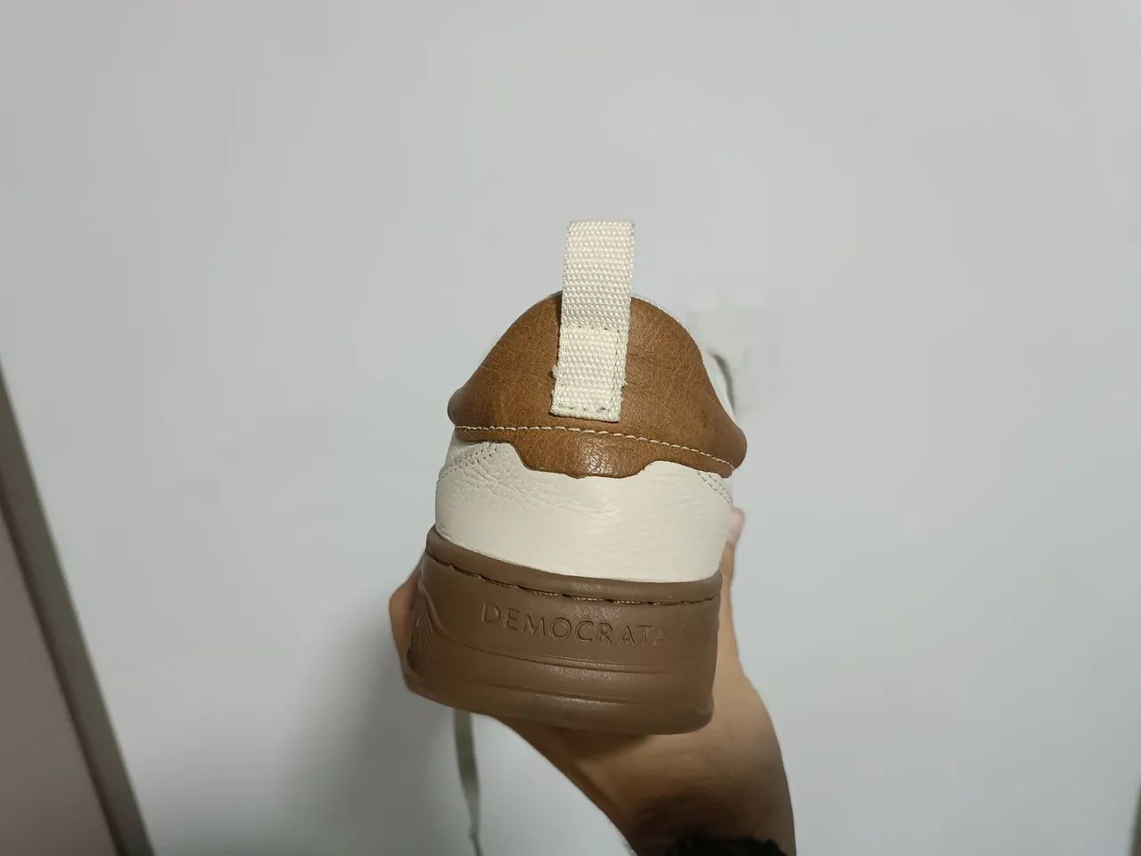 Sapatênis Democrata Denim Jay - Bege/Creme - Foto 4