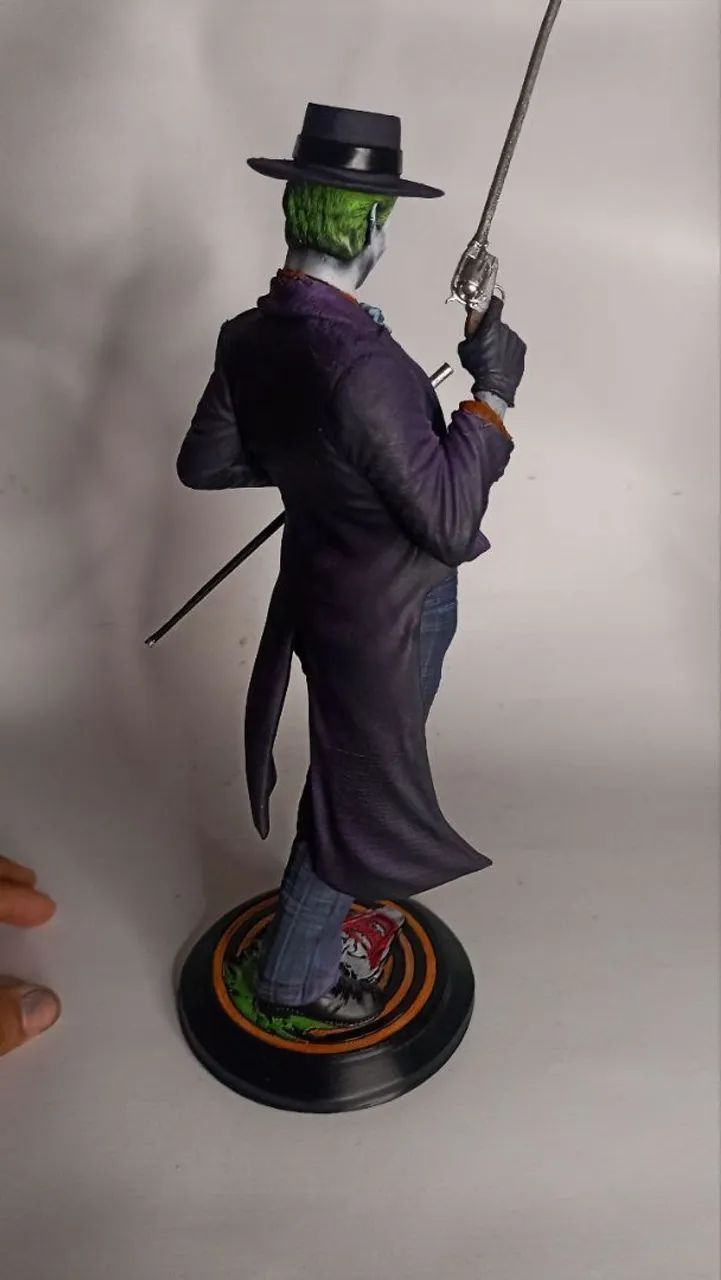 Escultura 3D Coringa (Joker) Clássico - Aproximadamente 30 cm - Foto 3