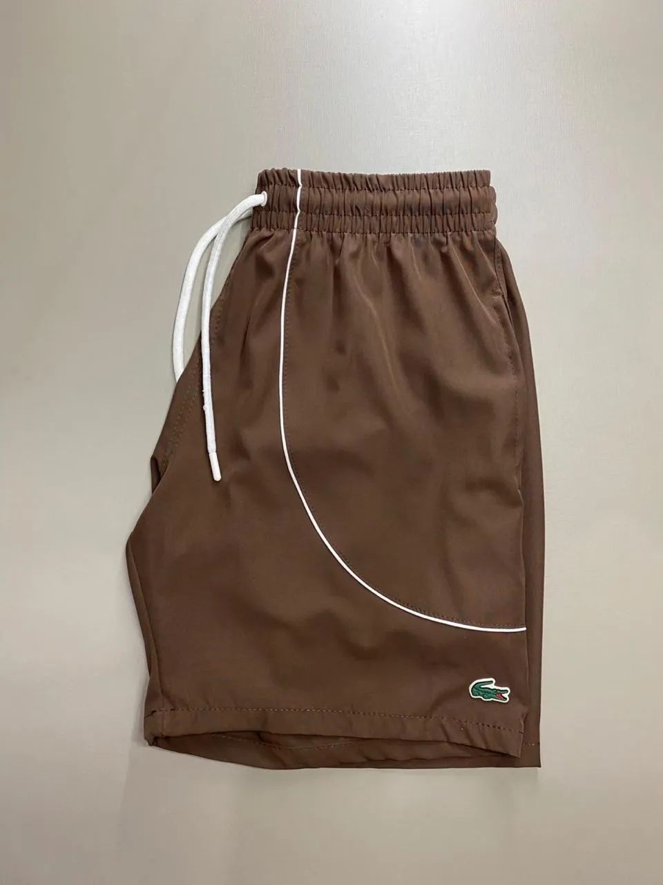 Bermuda Tactel Marrom Limitada - Foto 2