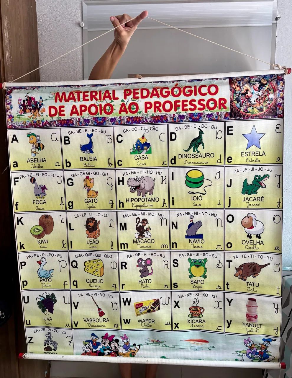 4 Banner/cartaz Apoio ao professor, sala de aula (Silabário, números, alfabeto)