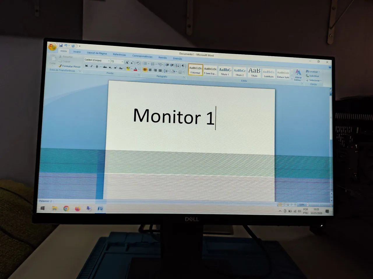 Monitor Dell P2219H Com defeito - R$ 149,99 - Foto 5