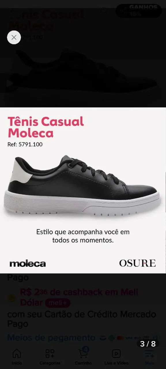 Tênis casual  - Foto 3