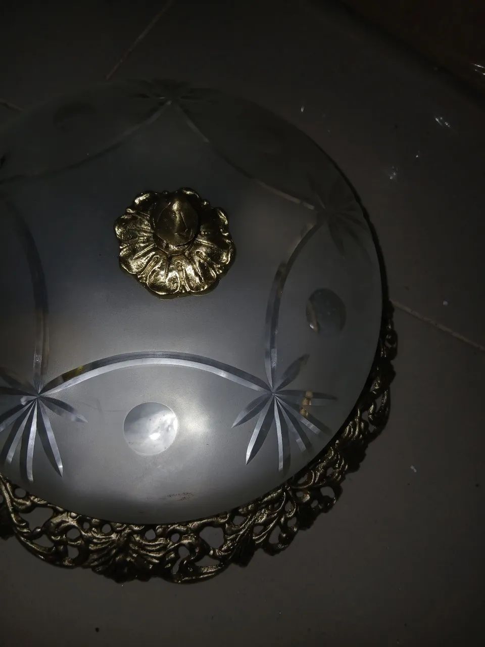 Paflon em bronze e cristal - Foto 3