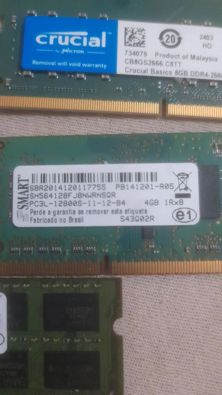 Memoria para notebook Ddr4 e Ddr3 - Foto 3