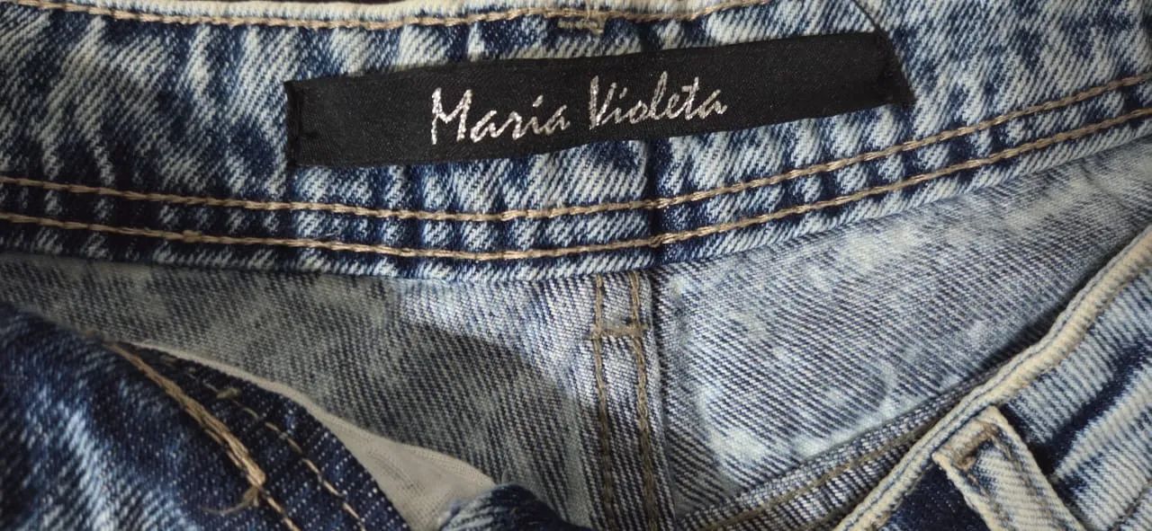 Short jeans com pérolas  - Foto 3