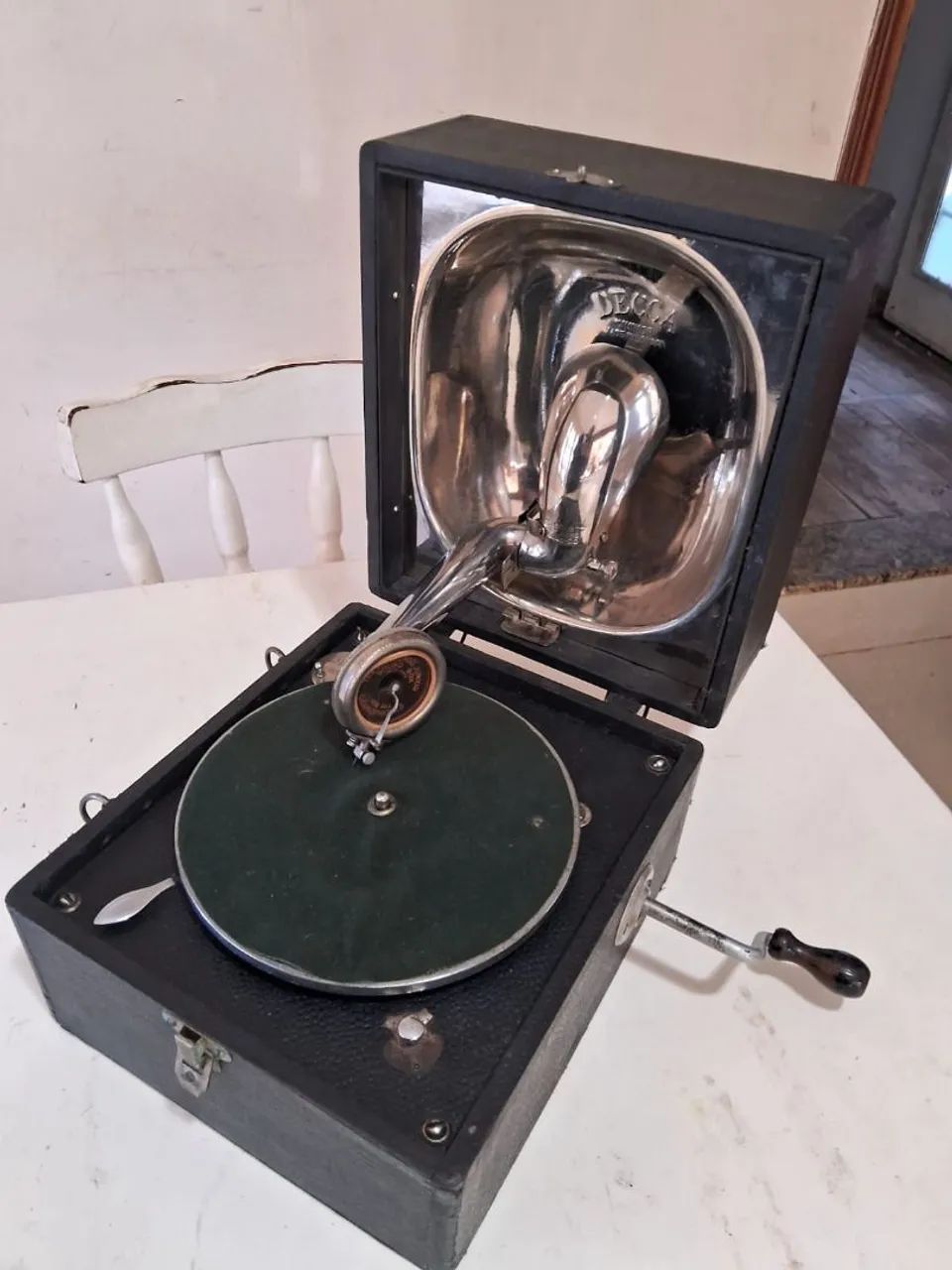 Antiga grafonola/gramofone Decca Junior - Foto 2