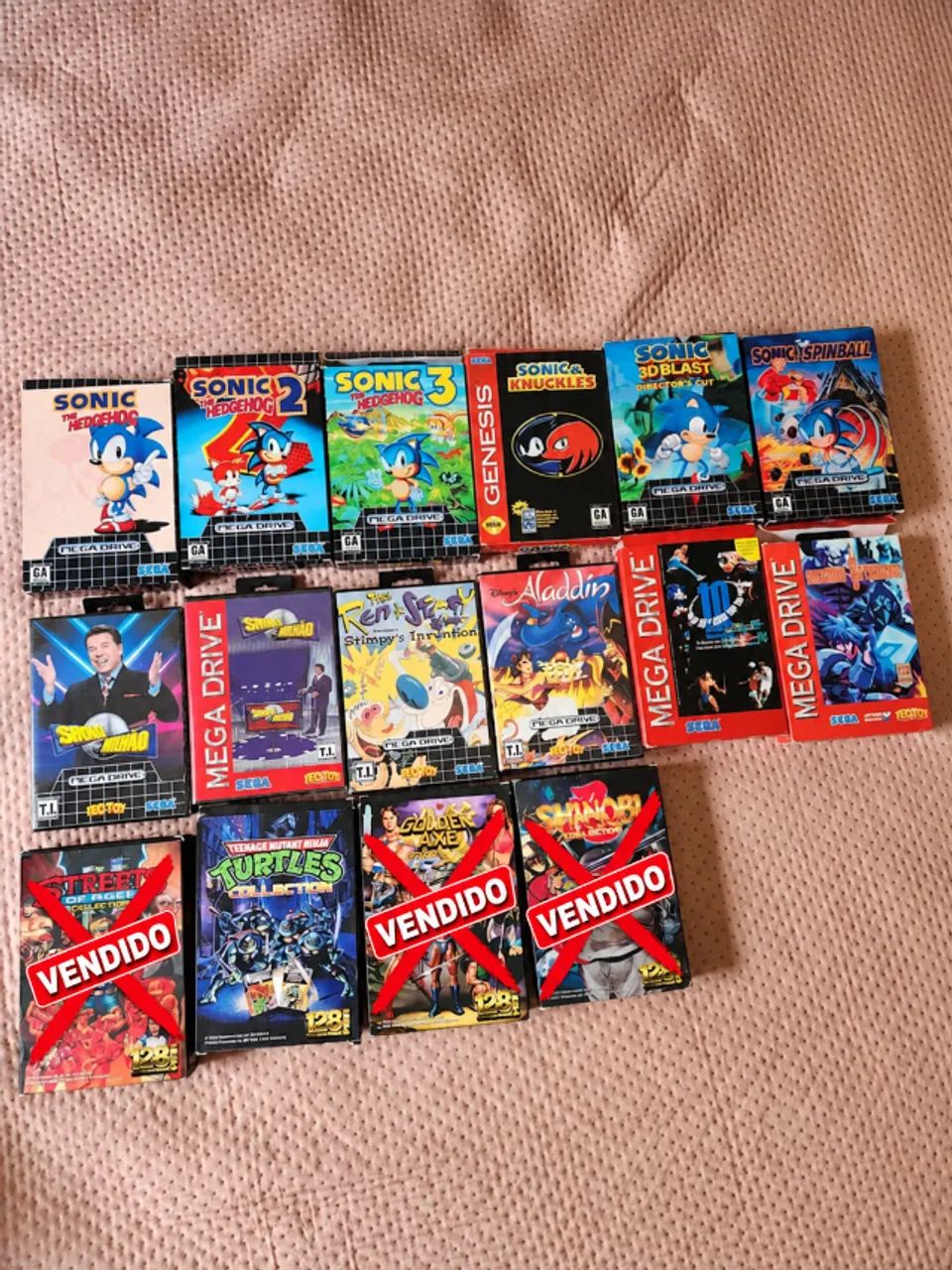 Jogos mega drive cartucho