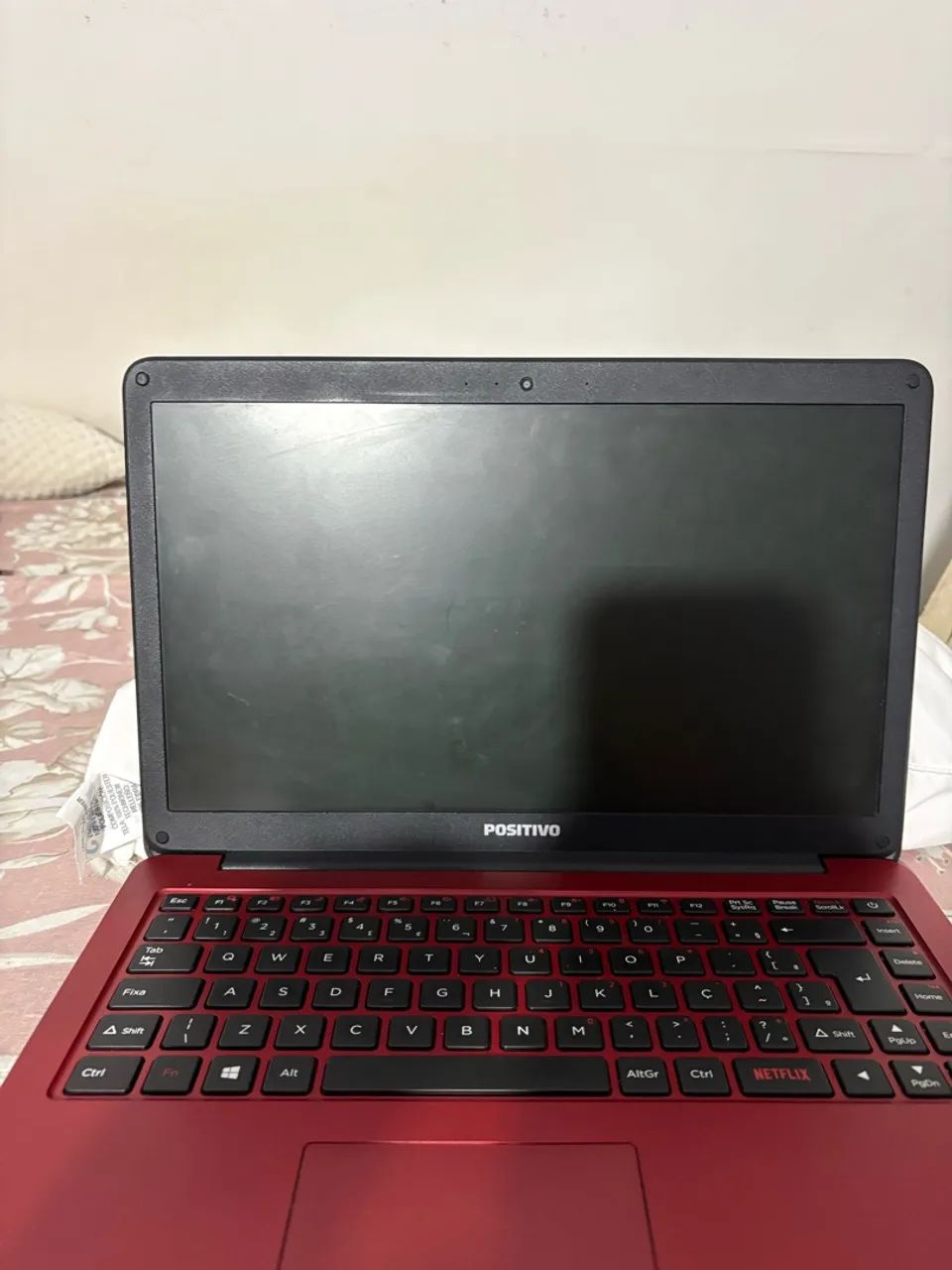 Notebook bem conservado Positivo Motion red 