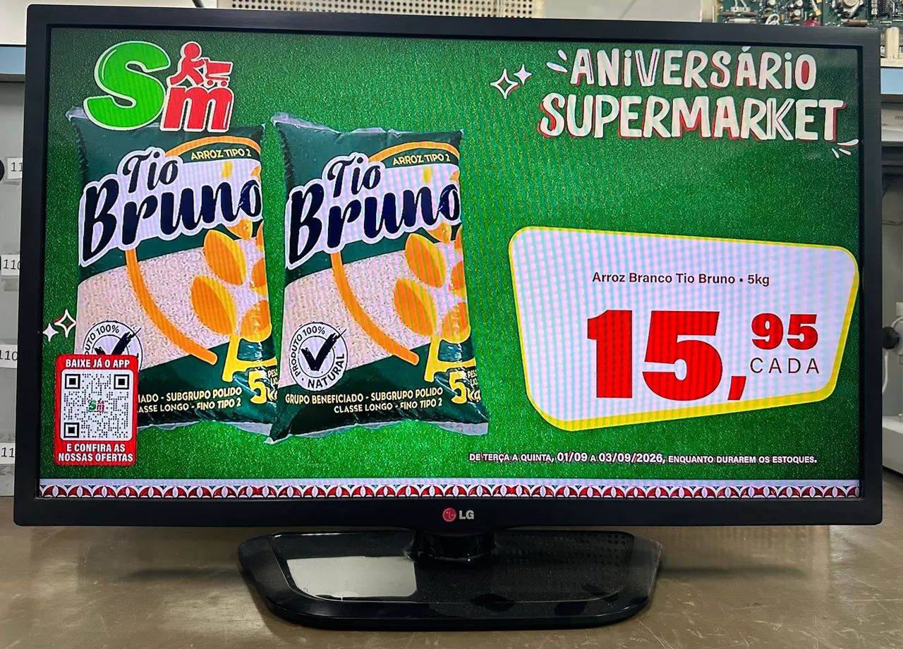 TV 32 polegadas LG FULL HD com pedestal  - Foto 3