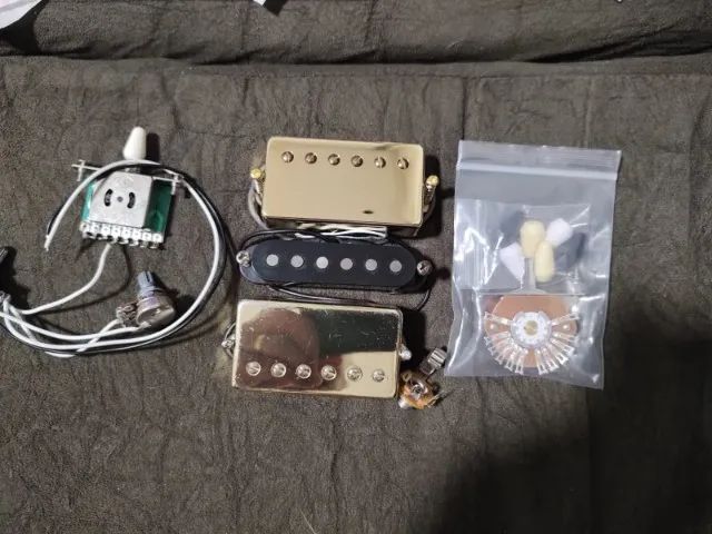 Kit Captadores HSH (Epiphone e G&B Pro) + Chave seletora + Jack