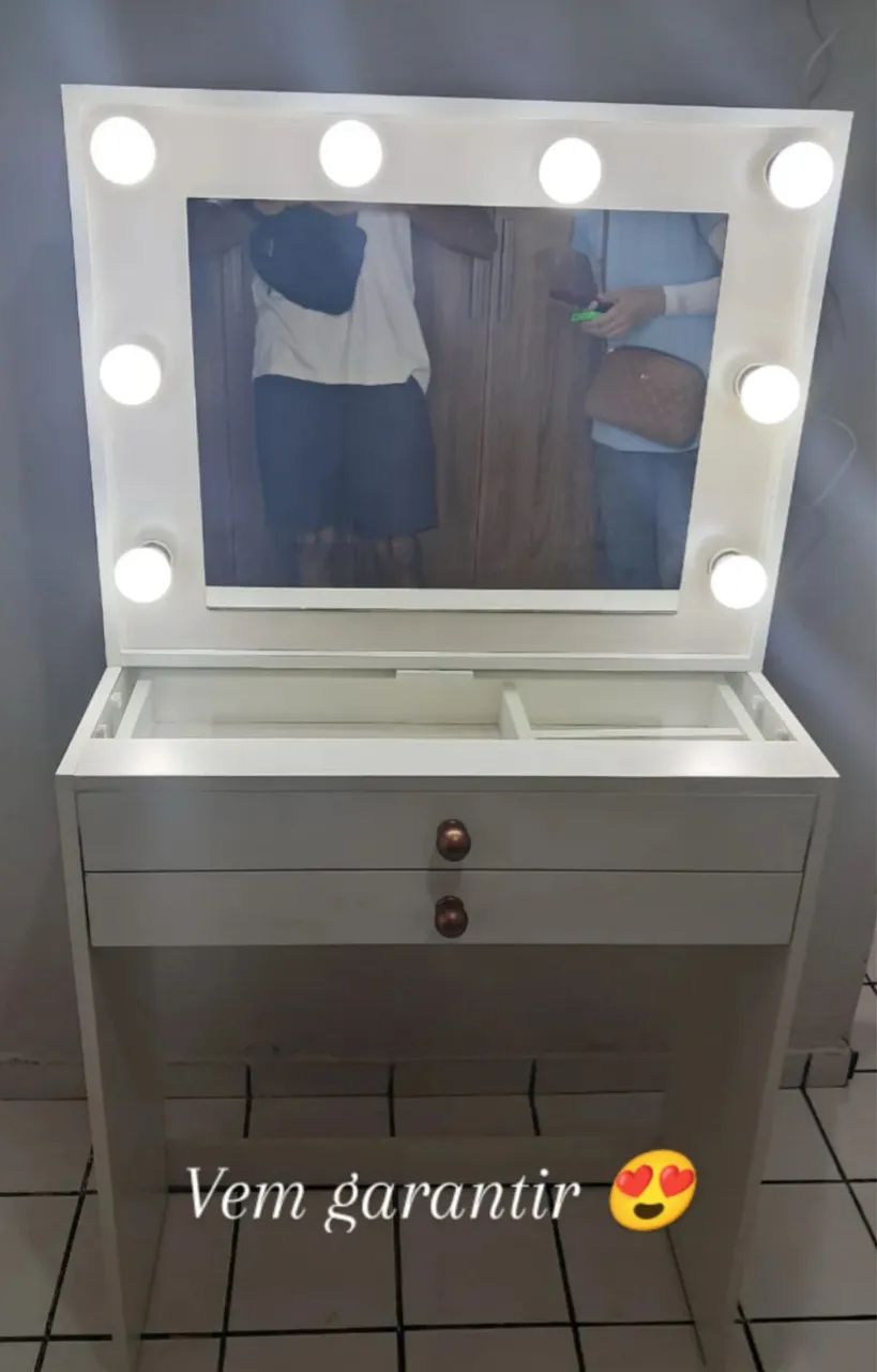 Penteadeira 70 cm com Duas Gavetas