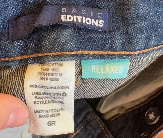 Calça jeans Basic edition tamanho 6 anos importada (desapego) - Foto 4