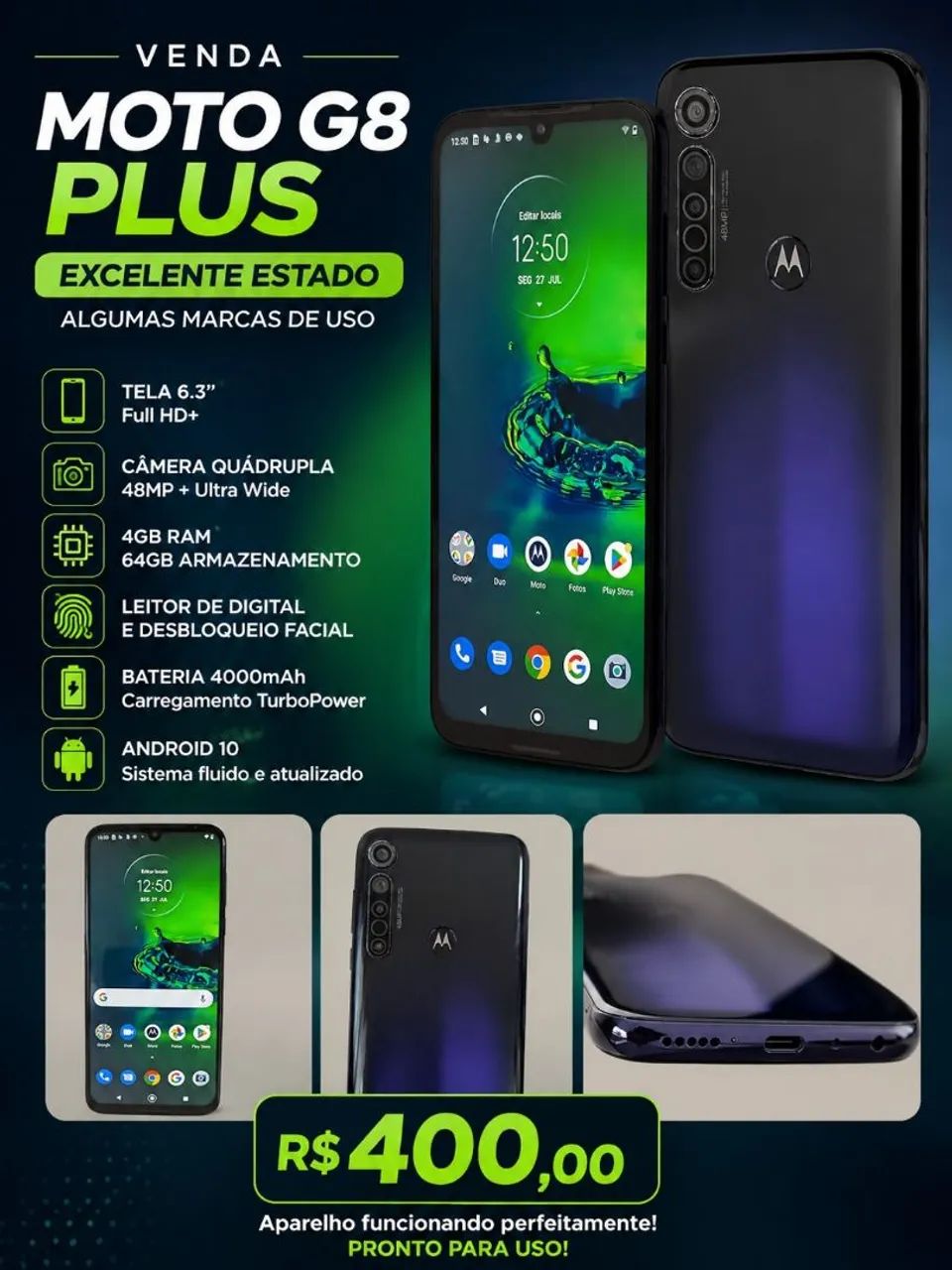 Celular Moto G8 plus