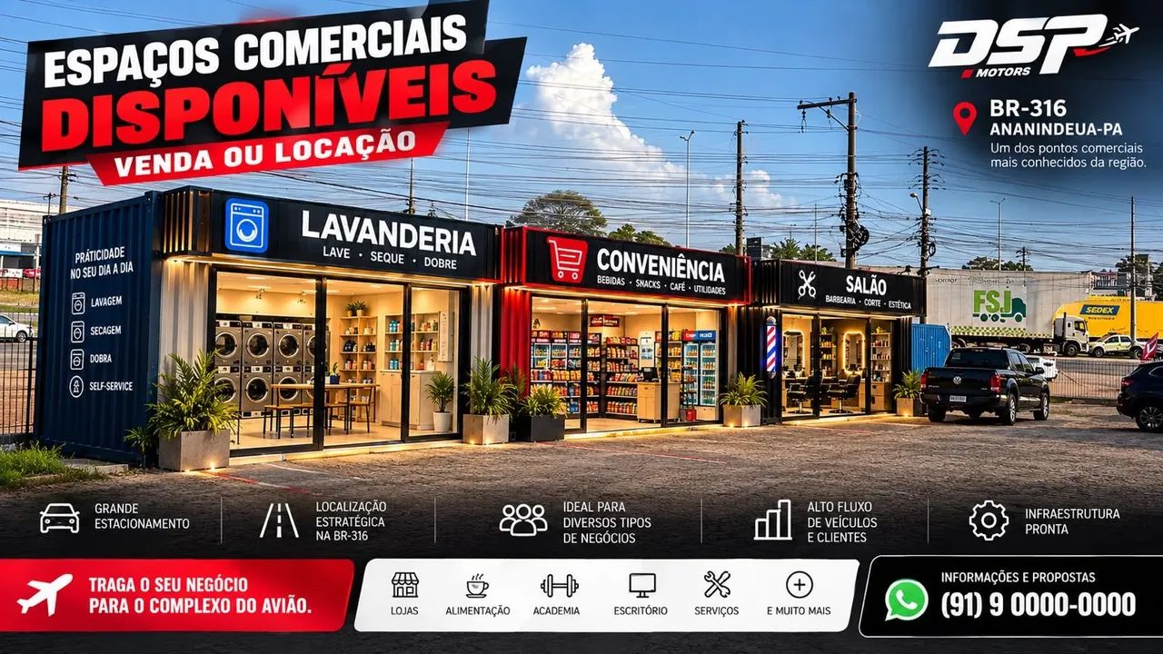 ESPAÇO COMERCIAL PARA LOCAÇÃO 