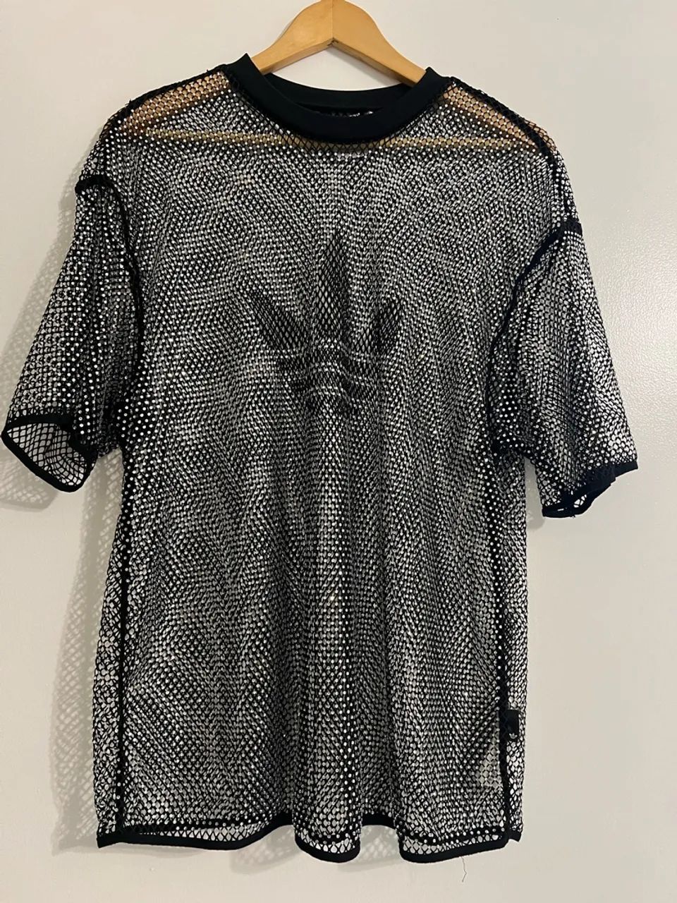 Camisa Adidas Adilenium strass preta