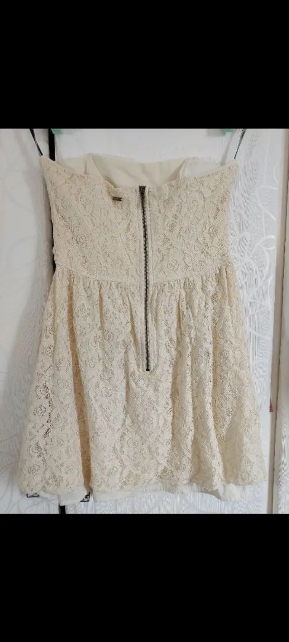 Vestido creme de renda da Cantão  - Foto 3