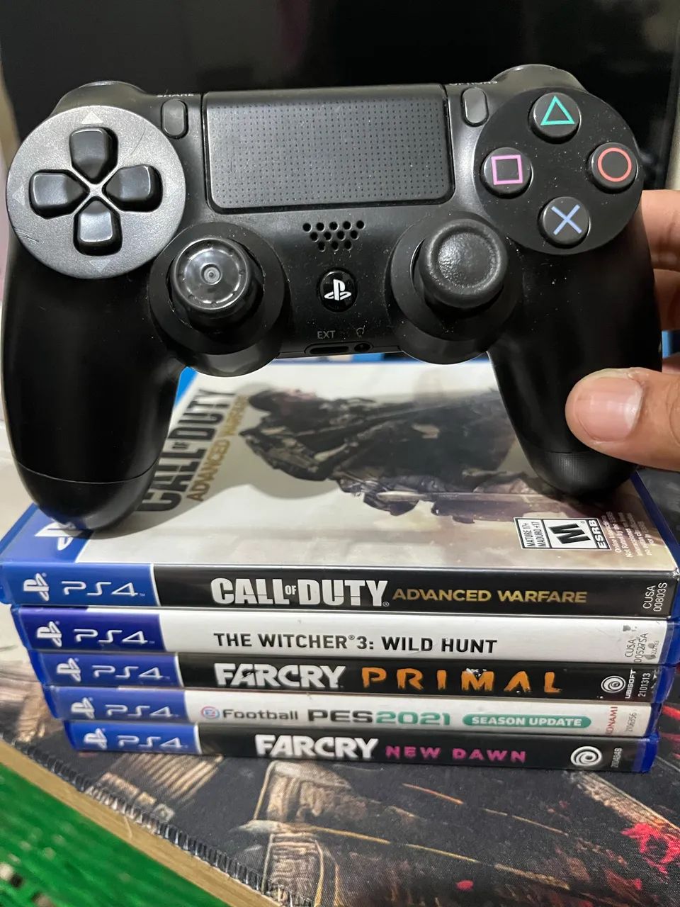 Controle de ps4 original + jogos ps4