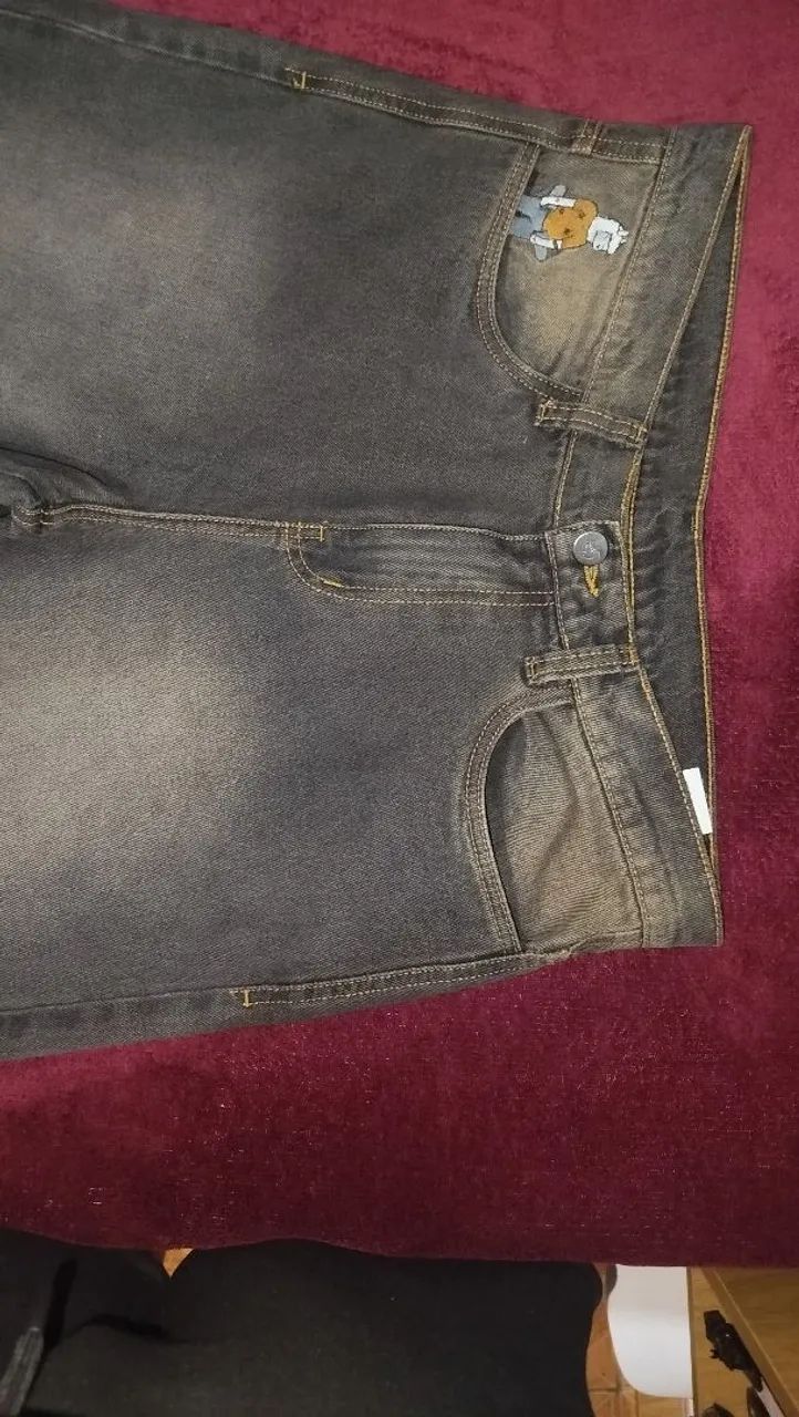 Calça baggy n.40 Guthpants 100 % algodão  - Foto 4