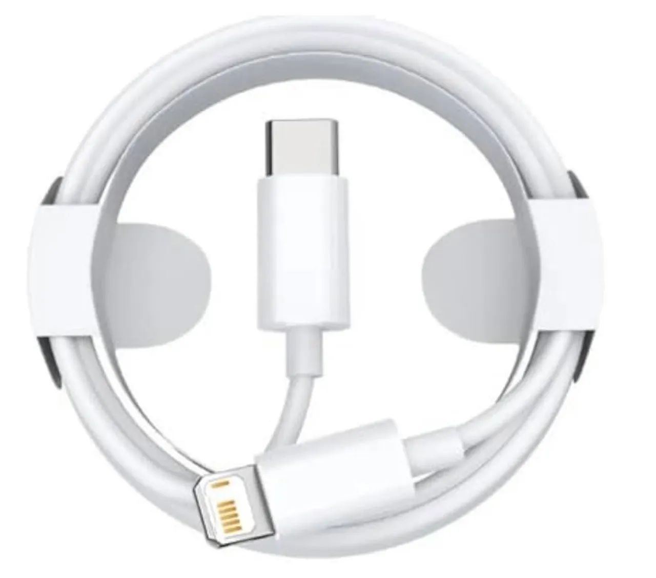 Cabo Apple Original Lightning Para Usb-C Iphone Adaptador Branco