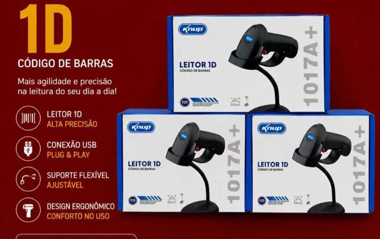 Leitor código de barras 1D