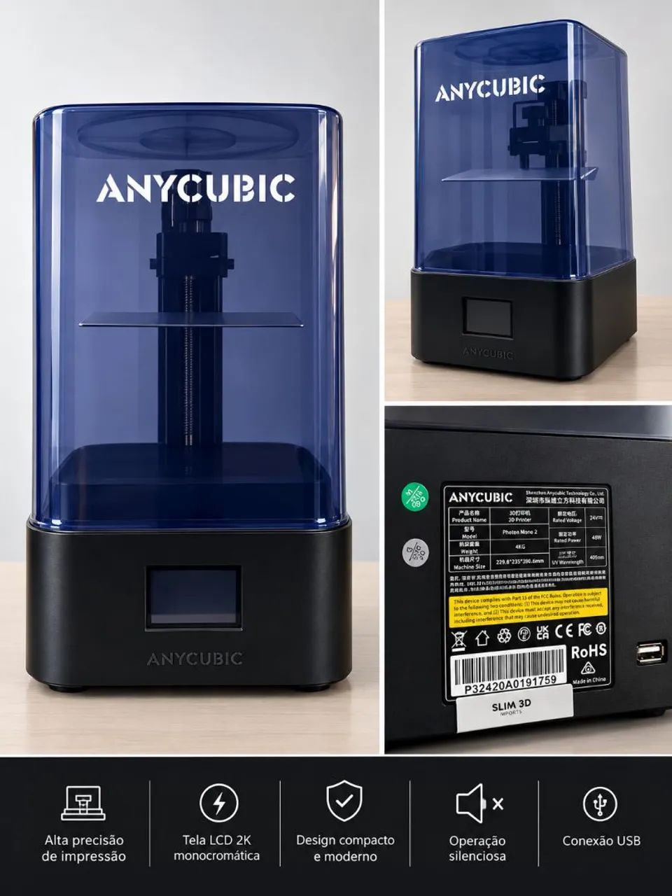 Impressora 3d Anycubic Photon Mono 2