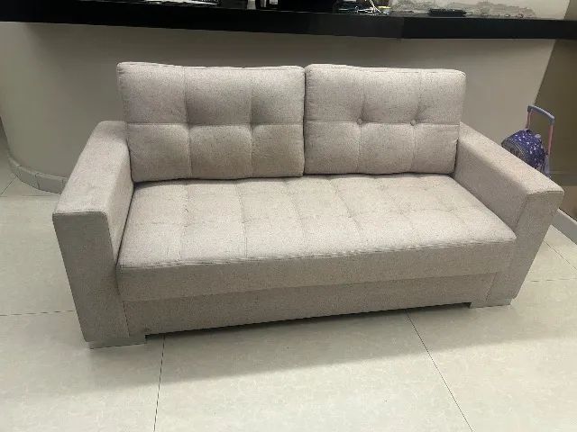 Sofá linho 1,80 em ótimo estado - Foto 3