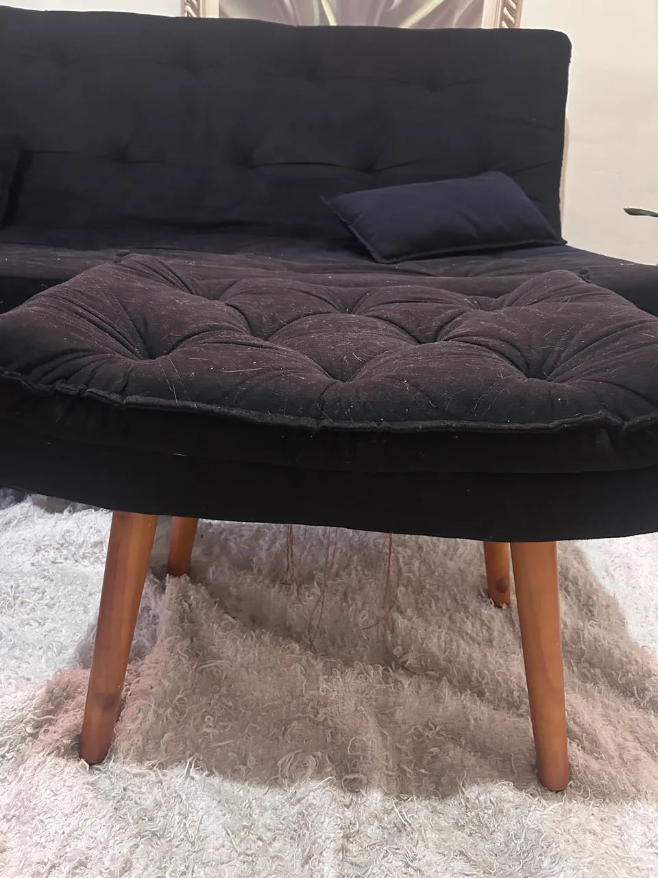 Sofá cama três lugares Leroy Merlin - Foto 4