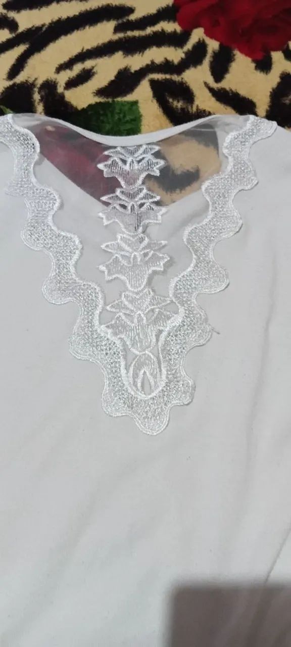 Blusa vor bege tamanho EG - Foto 3