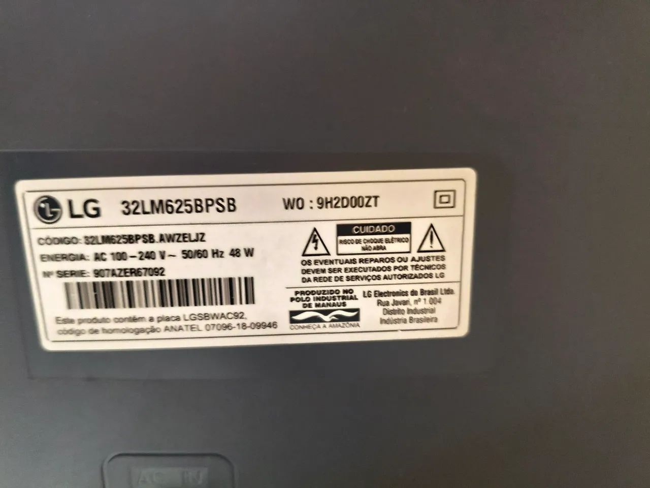 Vendo TV LG 32 polegadas ótimo estado - Foto 3
