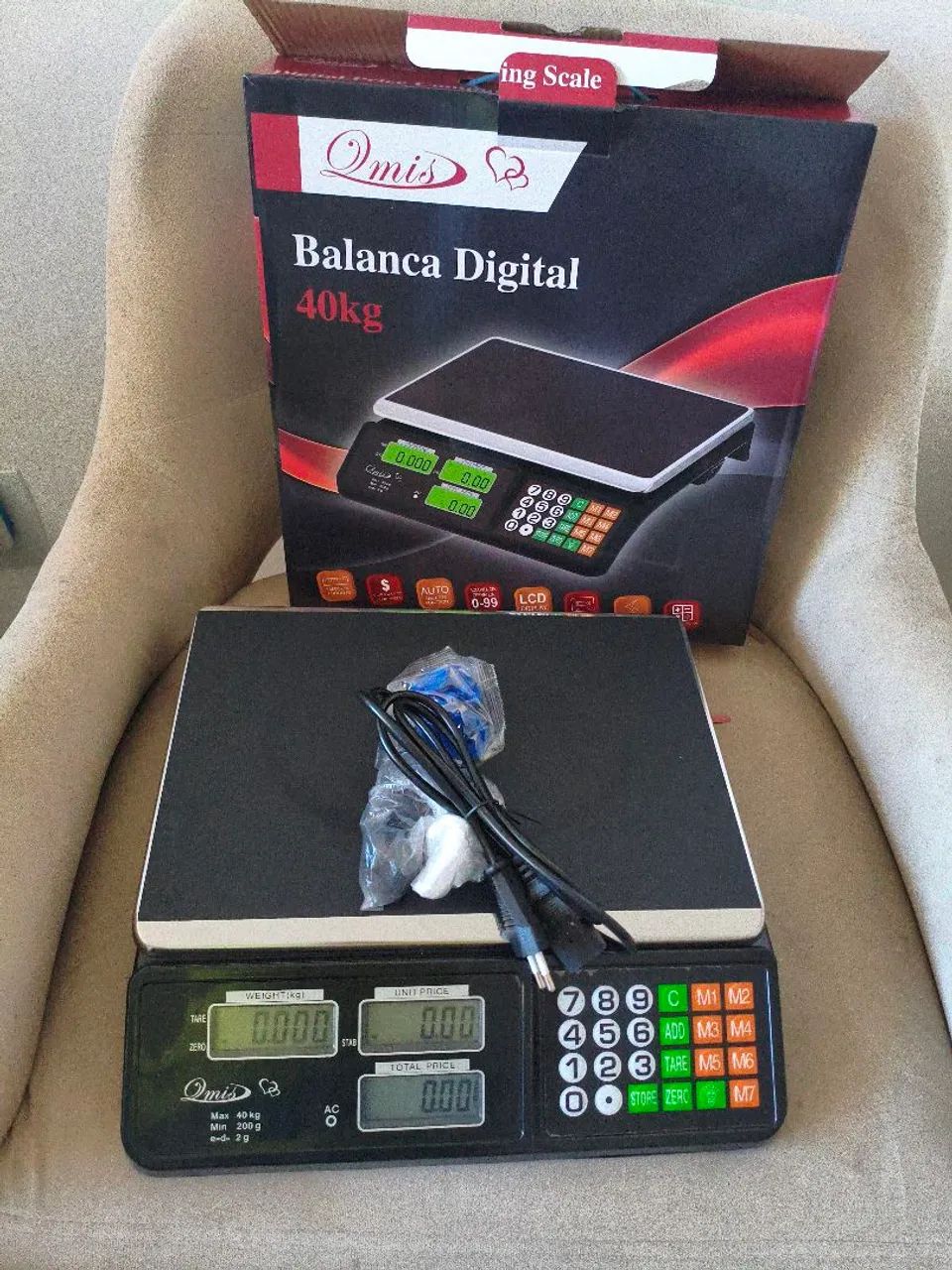 Balança digital 40 marca Max Black bateria  - Foto 4