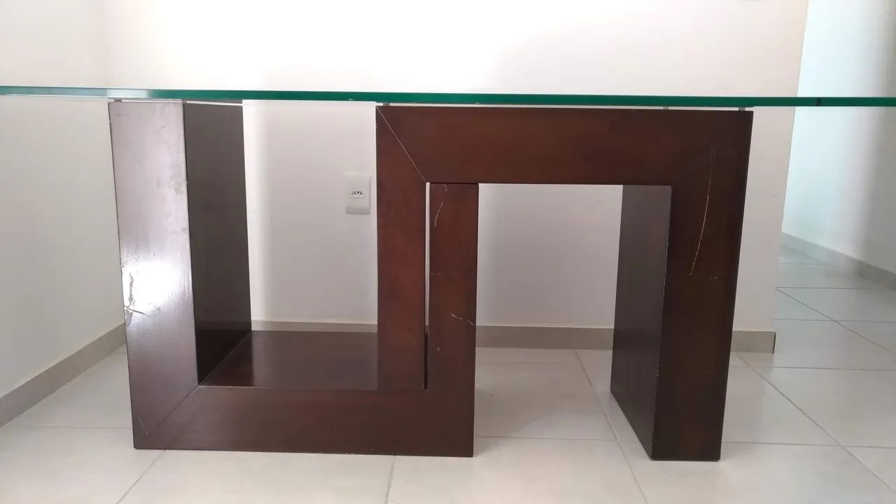 Mesa de vidro para 6 cadeiras - Foto 3