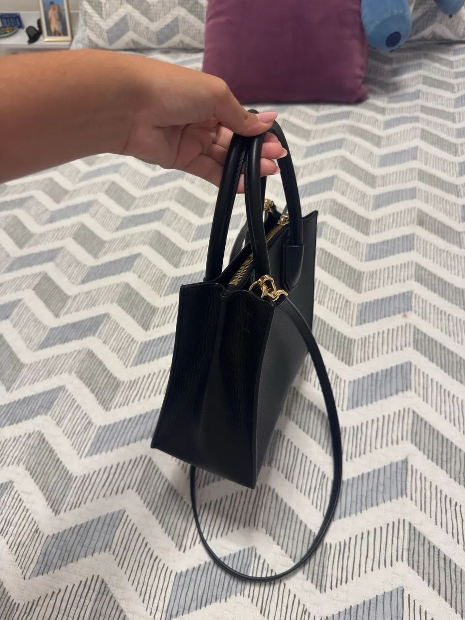 Bolsa Michael kors em couro preta  - Foto 3