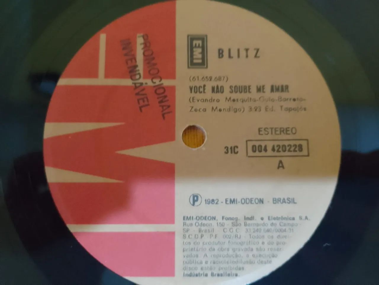 Compacto BLITZ "Você não soube me amar"  - Foto 3
