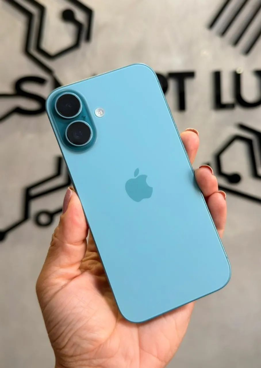 iPhone 16 Teal - 128GB 93% (Com caixa + Garantia Apple até 28/05