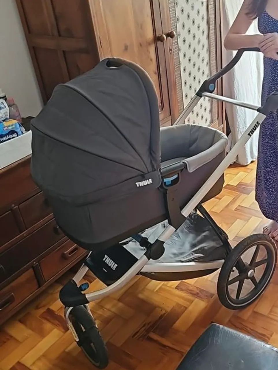 Carrinho de Bebê Thule Urban Glide + Moisés Bassinet