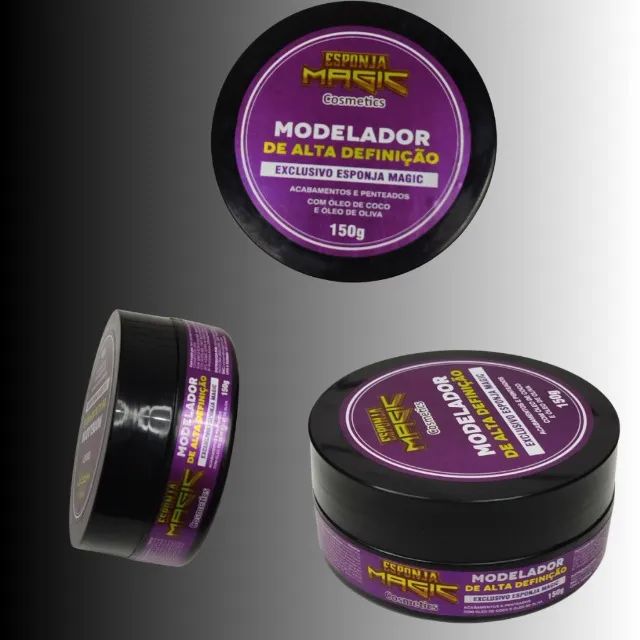 Pomada Modeladora Para Tranças e Penteados Esponja Magic 150g