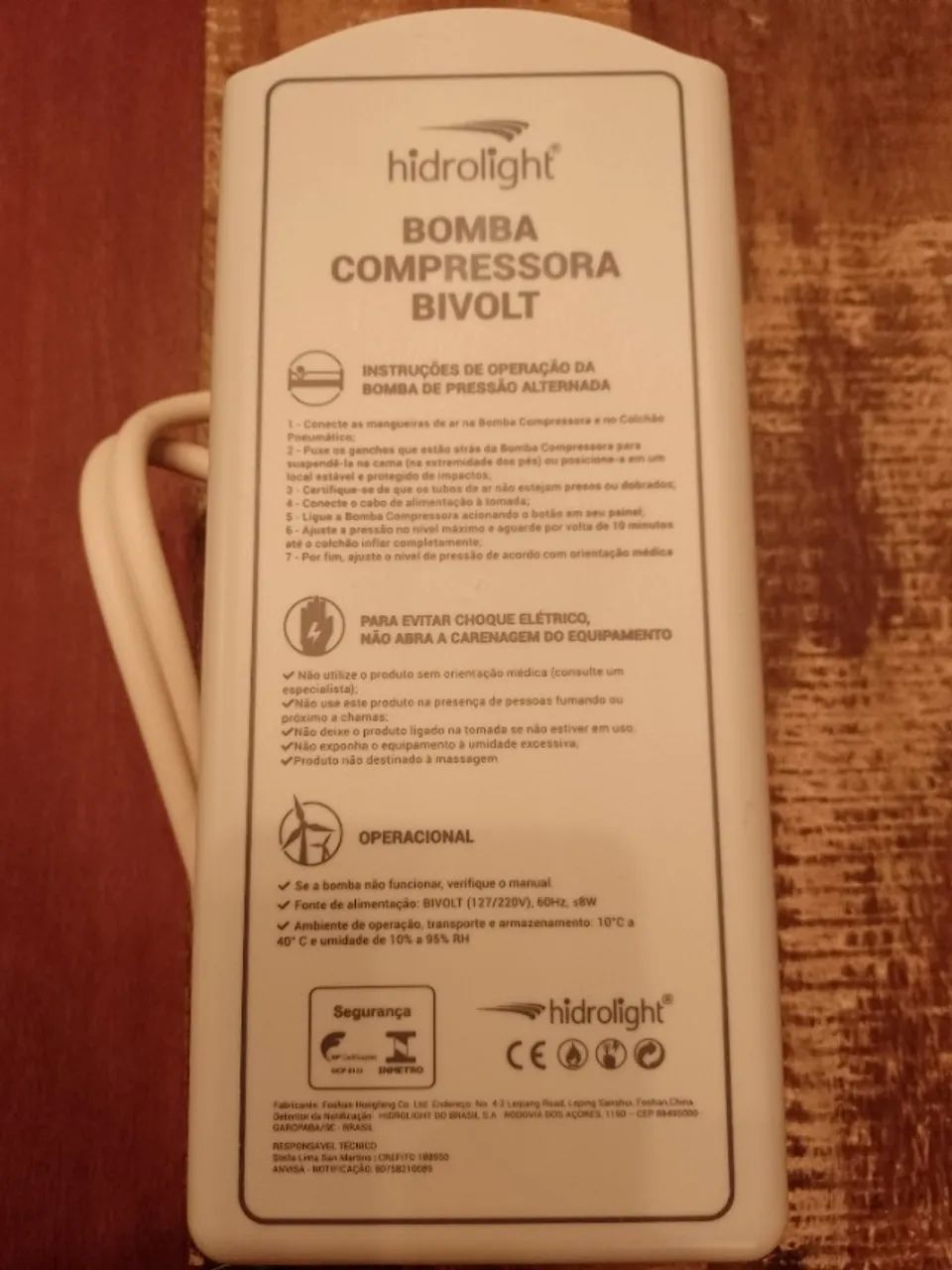 Kit Colchão Pneumático - Hidrolight BIVOLT - Funcionando Perfeitamente  - Foto 2
