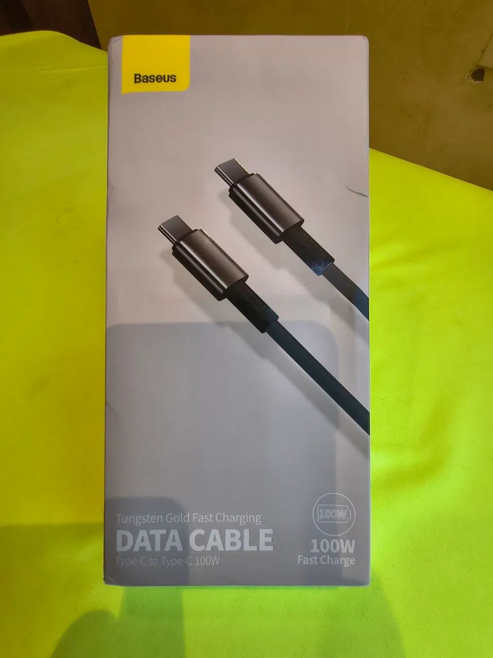 Cabo USB C Baseus 100W Tungsten Gold Fast - Foto 5