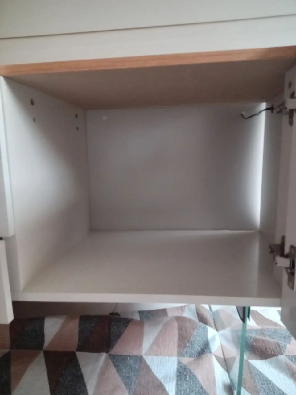 Painel com Rack Gelius com LED | Off-White e Naturale | Moderno e Sofisticado - Foto 5