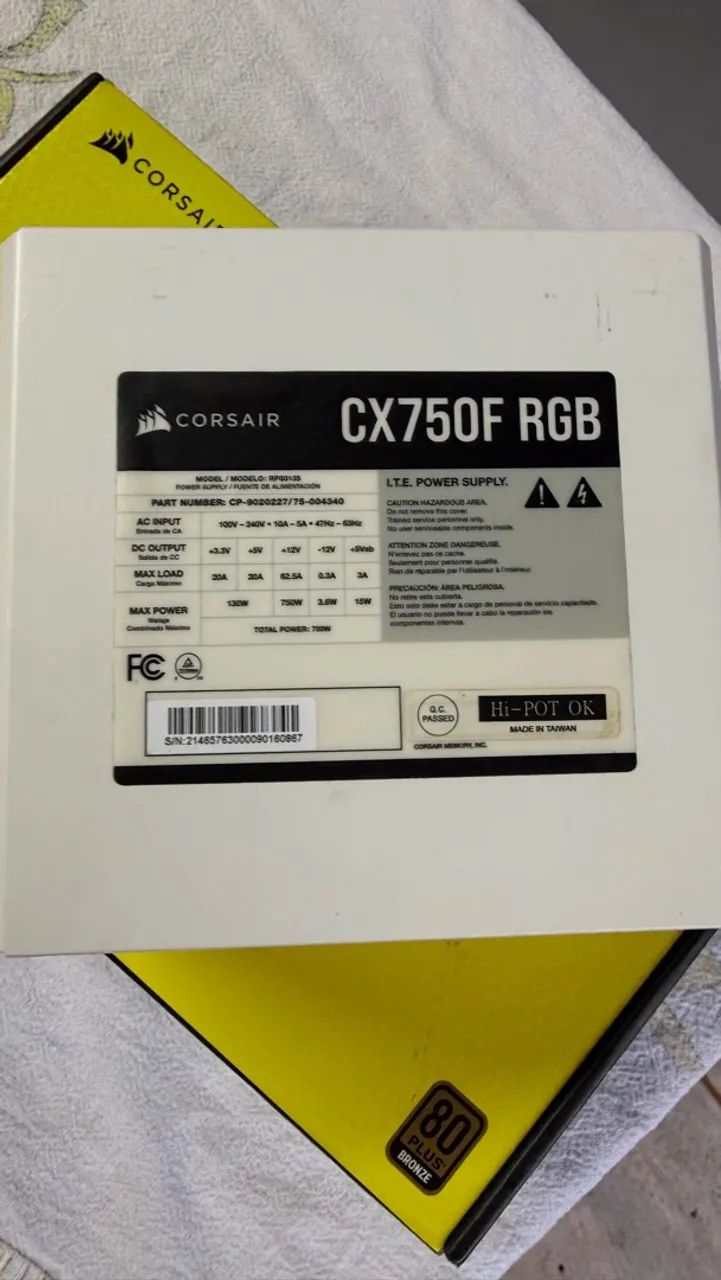 Fonte Corsair CX750F  - Foto 2