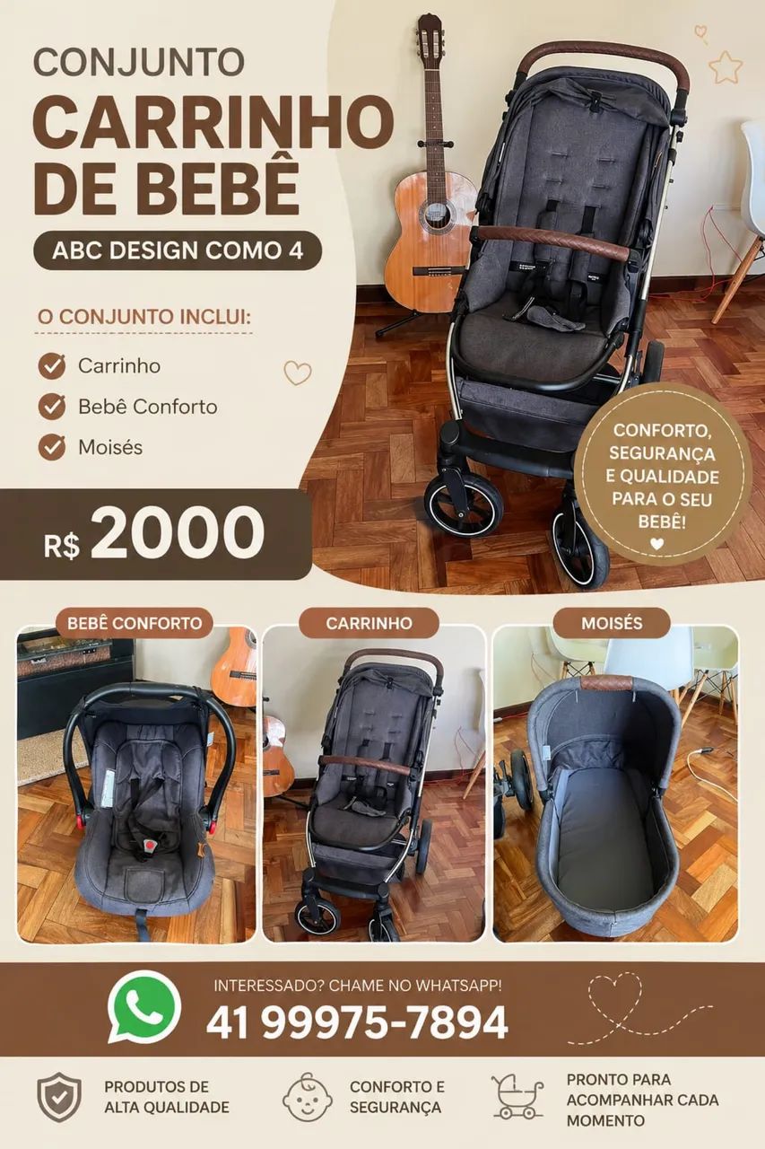 Carrinho de bebê ABC DESIGN COMO 4