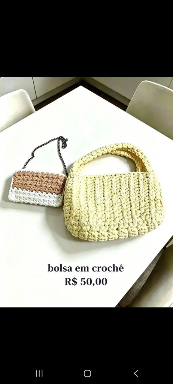 Bolsa em croché 