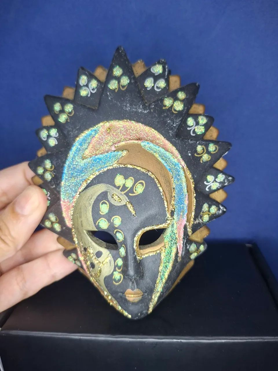 Máscara veneziana em gesso  - Foto 4