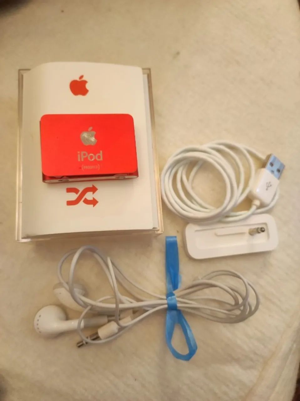 iPod Shuffle 2a Geração Product Red 2gb Completo Caixa Dock