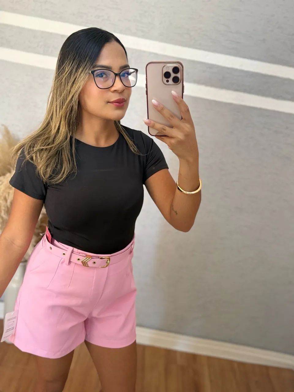 Short Alfaiataria com cinto - Foto 4