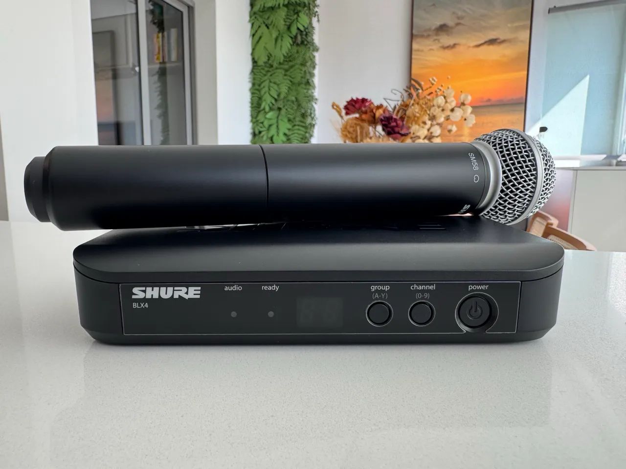Microfone sem fio Shure BLX24 SM58
