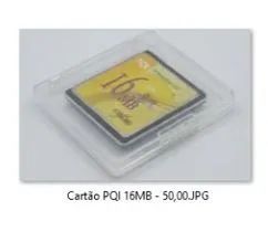 Cartão CompactFlash PQI 16MB com Case protetora
