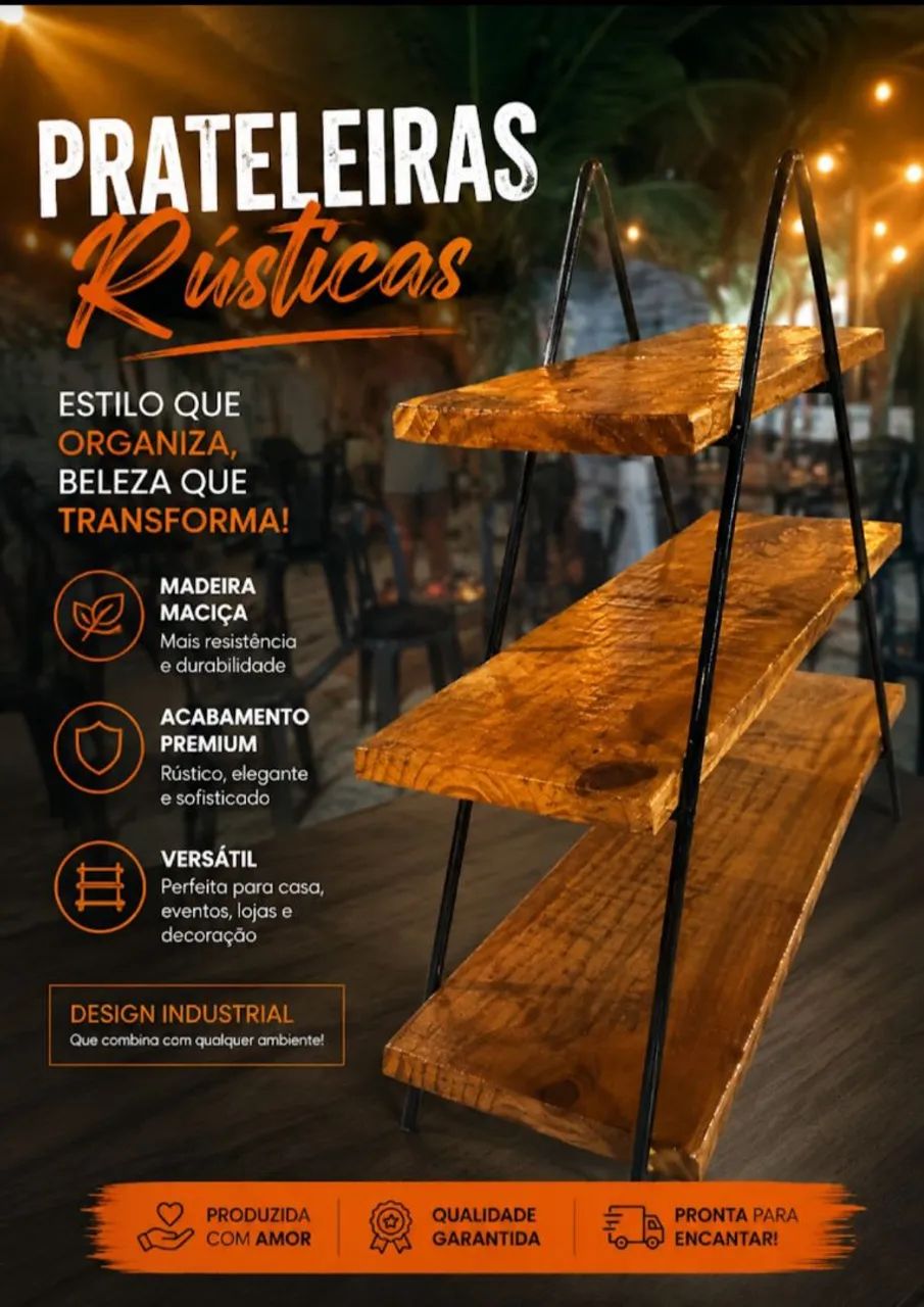 Prateleiras decorativas.