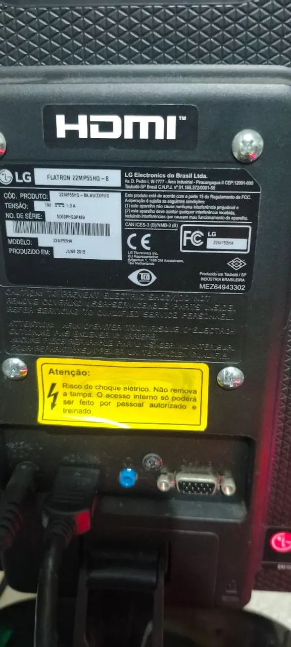 Monitor LG 22" Full HD IPS - Modelo 22MP55HQ - Foto 2