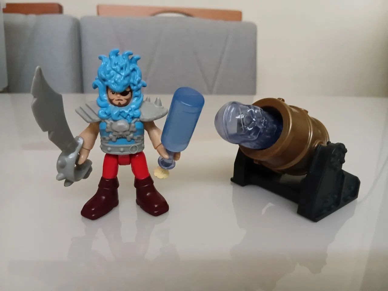 Boneco pirata com canhão imaginext  - Foto 3